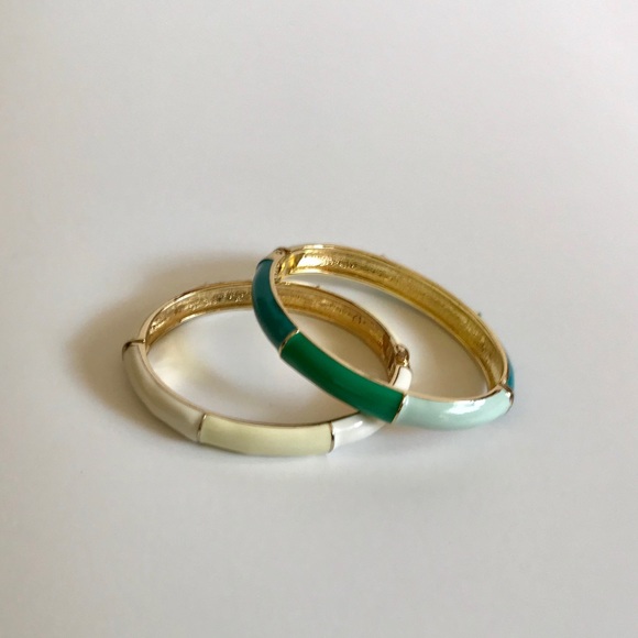 Set of 2 Hinged Bracelets - Picture 2 of 8